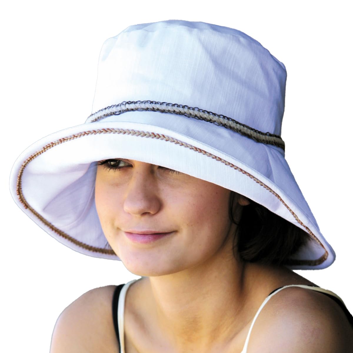 

Шляпа с защитой от УФ-лучей от солнца Широкополая Для маленького лица УФ УФ Легко формируется УФ [Солнцезащитная перчатка] Женская, Защита, Поля, Эффект, Регулируемая, Кулиска, Защита, белый