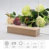 1-10PCS LED Wood Light Display Crystal Wooden Lighted Base Stand Acrylic Light Plate Base USB Wooden Base for Resin Art Light