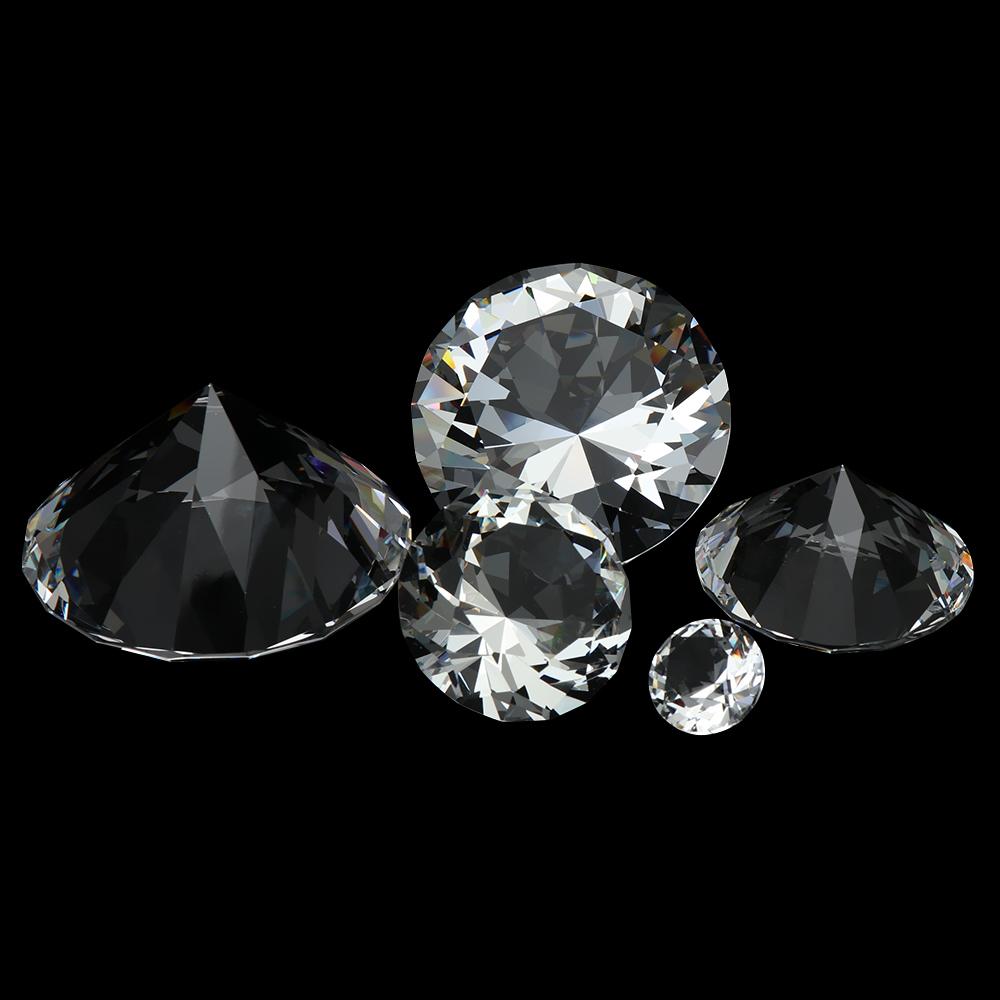 20-70mm Großer Klarer Kristall Diamant Großes Glas Haus Briefbeschwerer Ornamente Dekoration Weihnachten Hochzeit Party Romantisches Handwerk Geschenk