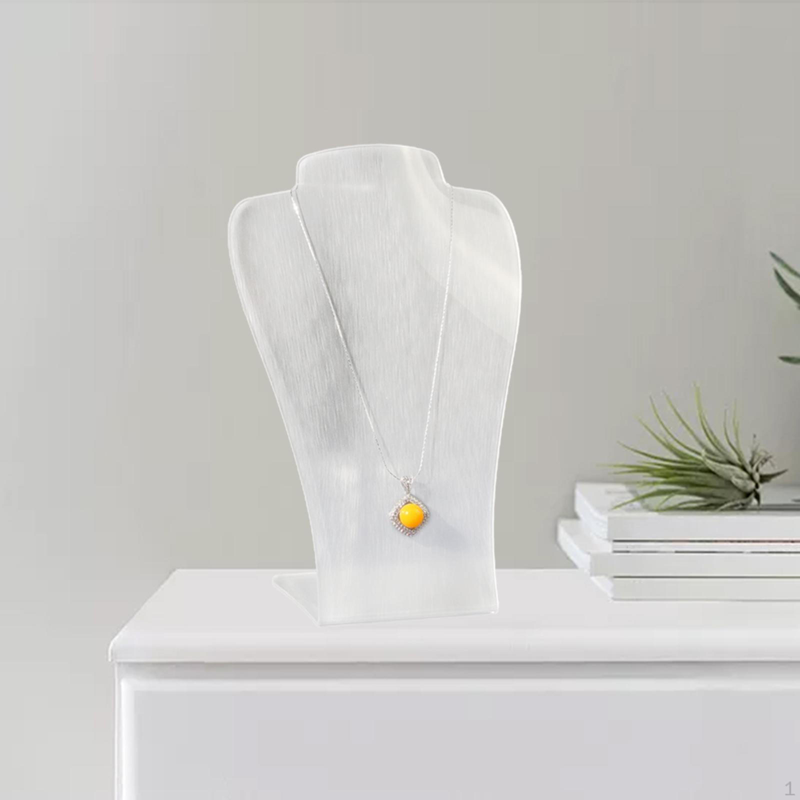 Подставка-манекен для демонстрации ювелирных изделий на шею Brushed pattern