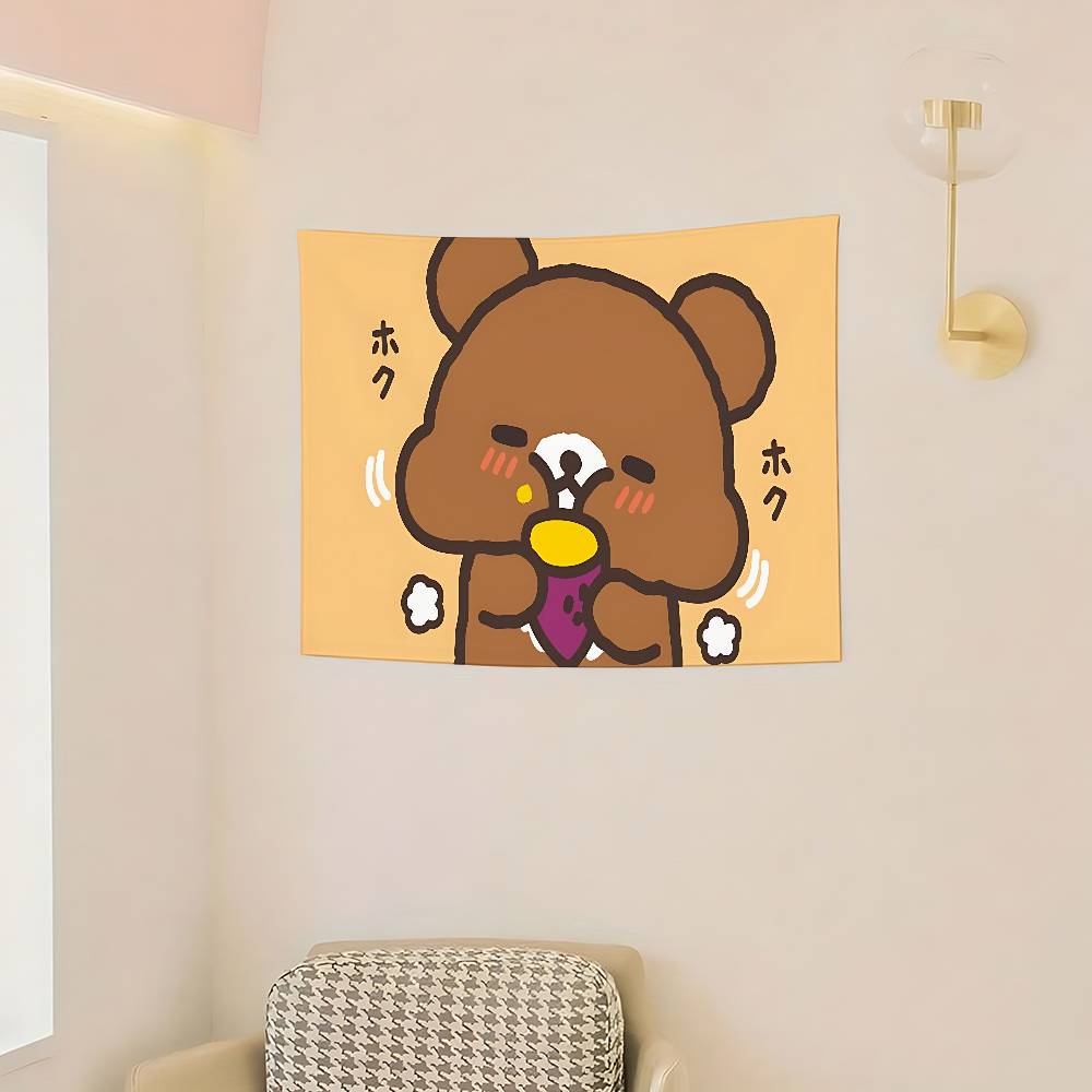 CartoonHRilakkumasKawaii Flags Room Decor Outdoor Decors Personalized Items Flags For Bedrooms Home Funny