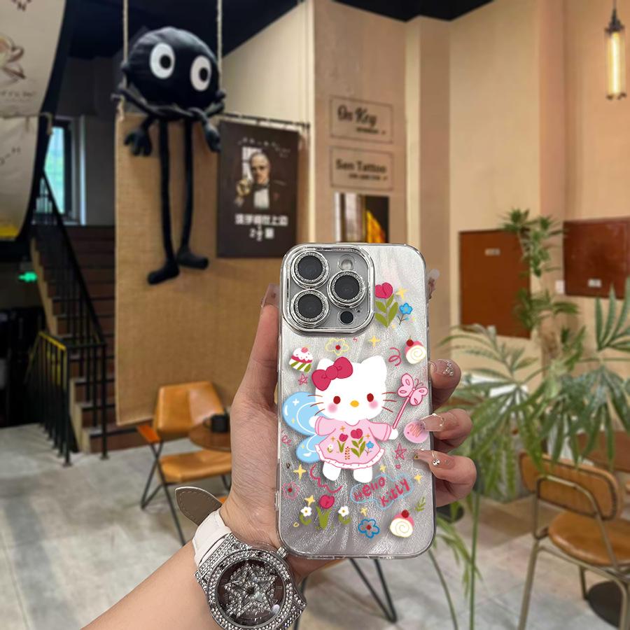 Sanrio Hello Kitty Silver Phone Case for Apple 16