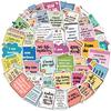 50 Self-affirmation Motivation Tags Graffiti Stickers Personalized Decoration Guitar Laptop Suitcase DIY Waterproof