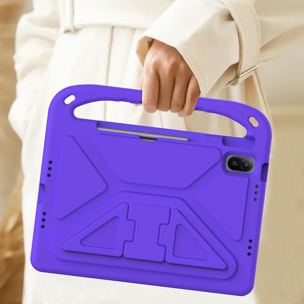 Built-in Kickstand EVA Case for Huawei MatePad SE 11 2024 2023 2021 Kids Friendly Cover Shockproof Protection with Hand Holder