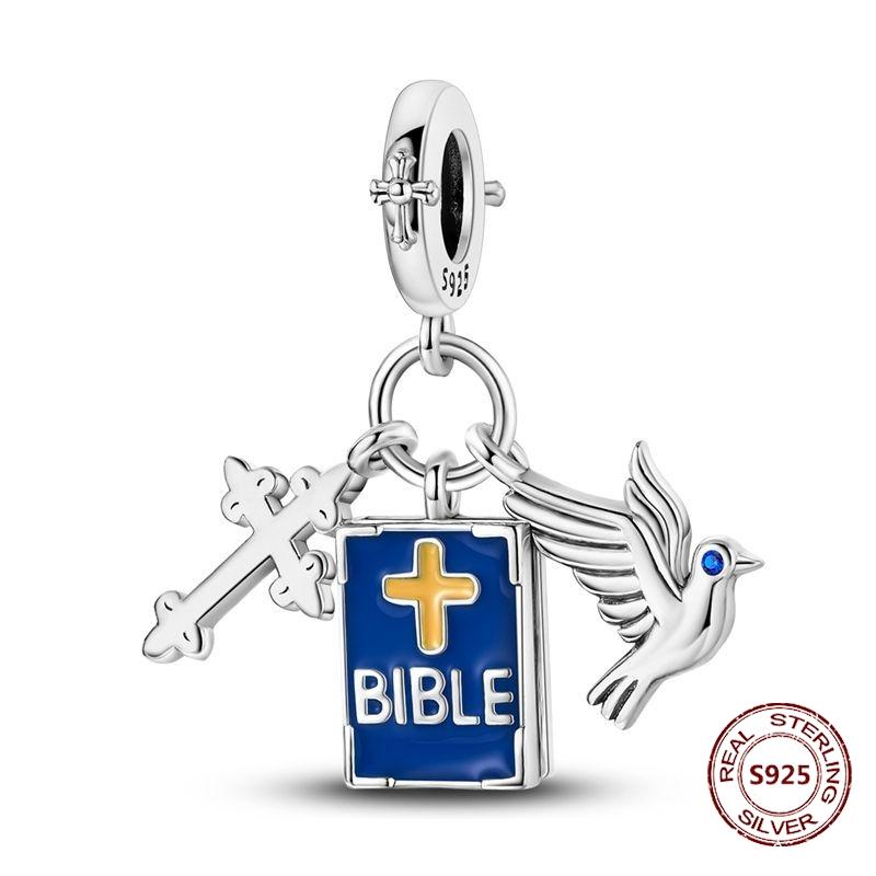 Teufelsaugen Anhänger 925 Kupfer Original Hand von Fatima Blauer Zirkon Kreuz Blaue Augen Charms Passend für Armband DIY Herstellung Zirkon Geschenk