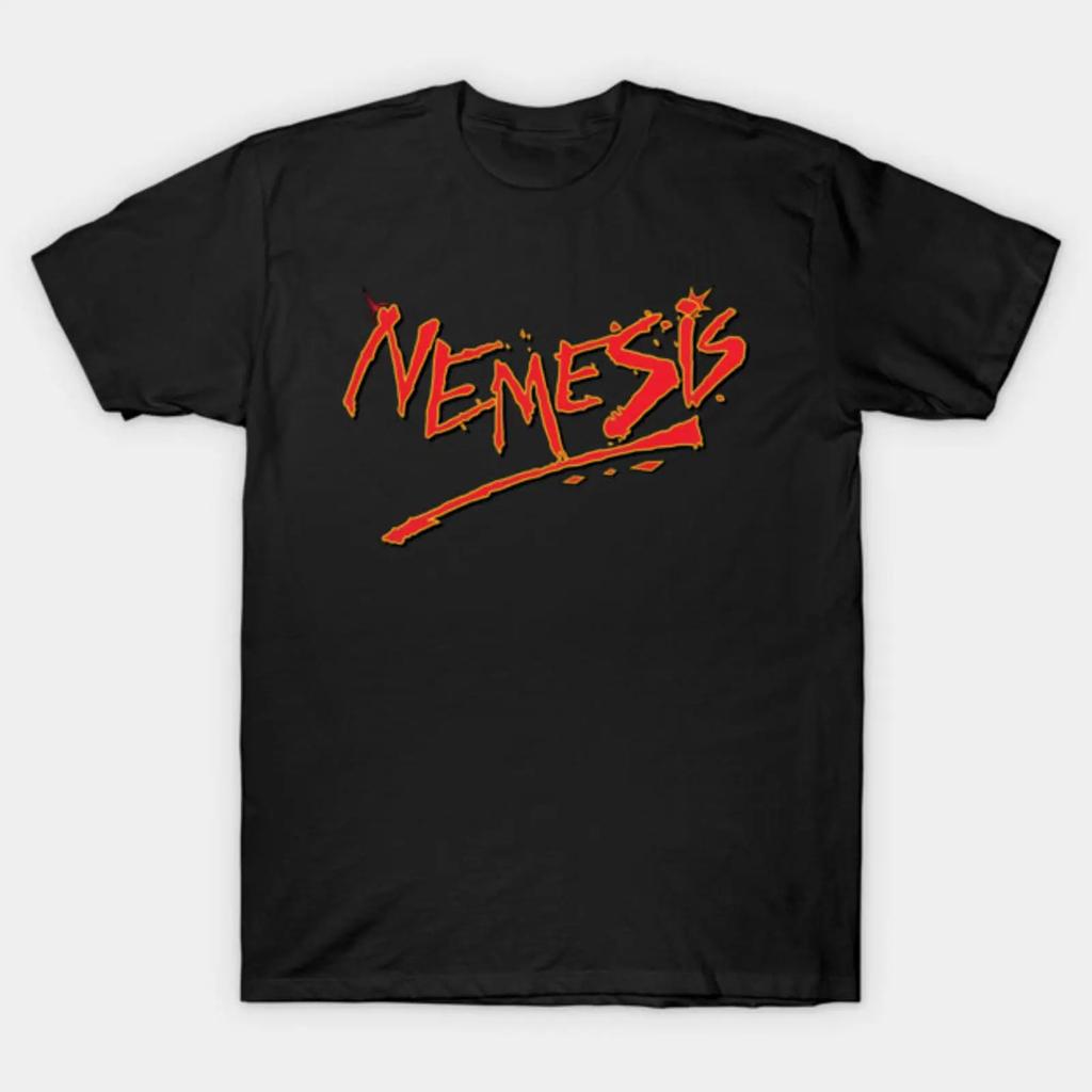 Nemesis Adversary Foe Typography T Shirt vintage Washed Casual Comfortable homme Stylish fashion Unisex Slightly Versatile