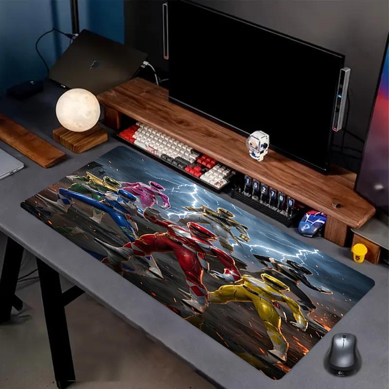 Mighty Morphin Power Rangers Print Mouse Pad, Anti‑Slip Desktop keyboard Mat, for PC Laptop Gaming Working Daily Use, Cool Festival Surprise Gift