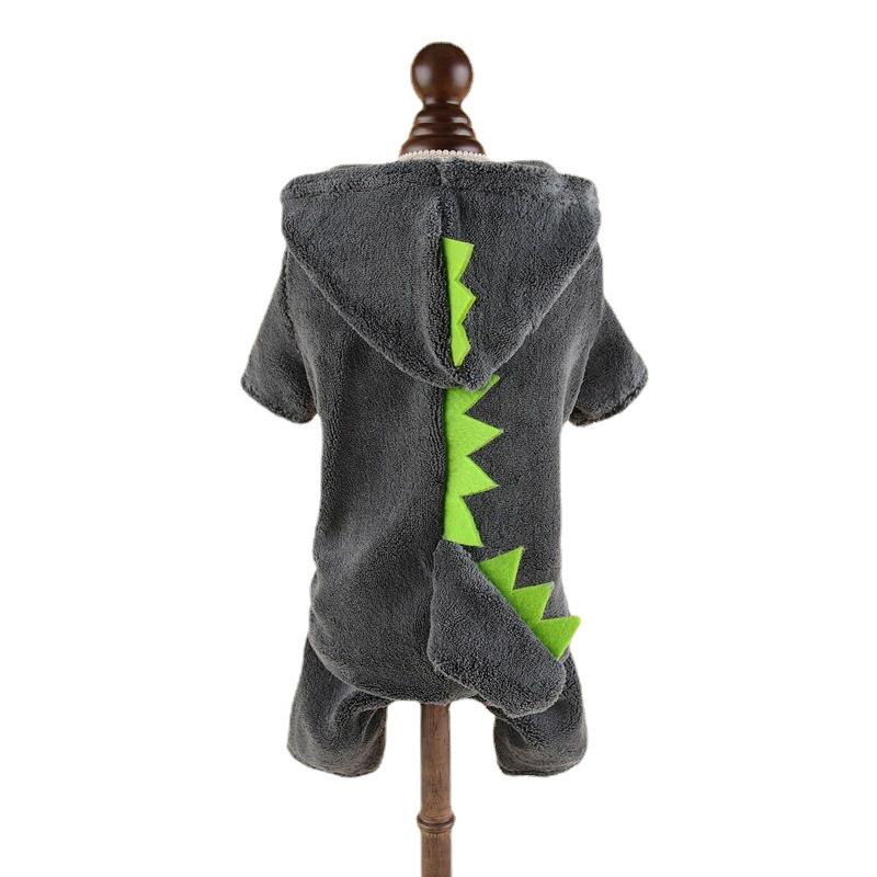 Dinosaur Transformation Four-Legged Dog Outfit - Thick & Warm Pet Costume