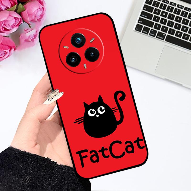 For Realme 14 Pro Case Cute Cartoon Soft Phone Back Cover For Realme 14 Pro Plus Coque 14 Pro+ Matte Silicone TPU Bumper Fundas