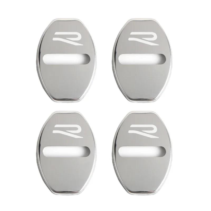 

2026 Hot For VOLKSWAGEN VW Door Lock Decoration Rust Protection Stainless Steel Cover New R logo for VW Volkswagen Golf 8 MK8 Ac срібний