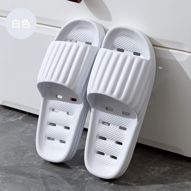 New bathroom leaking cool slippers women's summer couple indoor home home home non-slip stepping on shit feeling external wear men's summer