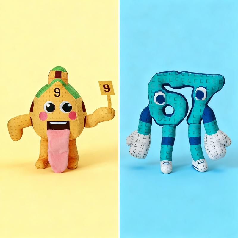 Rubare Una Figurine Carina Brainrot N.9 Giocattolo Peluche Casa Periferiche di Gioco Peluche 25CM Bambole di Peluche Giocattoli Anime Regali di Natale
