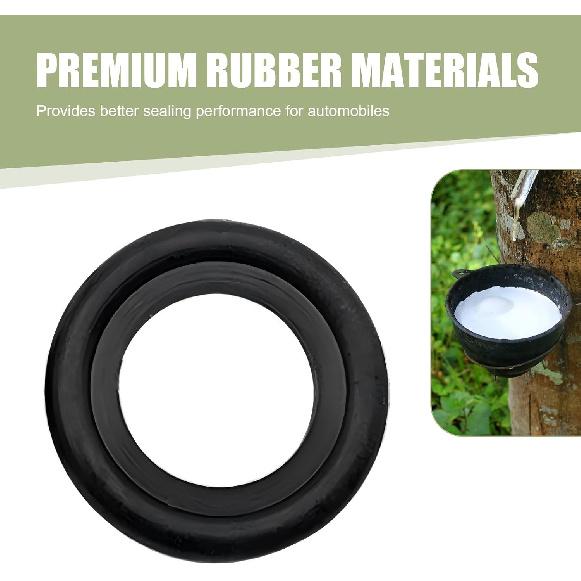 10 PCS M14 Oil Drain Plug Gasket, Rubber Car Sealing Gasket Replacement for OEM#F5TZ-6734-BA, Engine Oil Pan Crush Washers Reduced Oil Leakage,