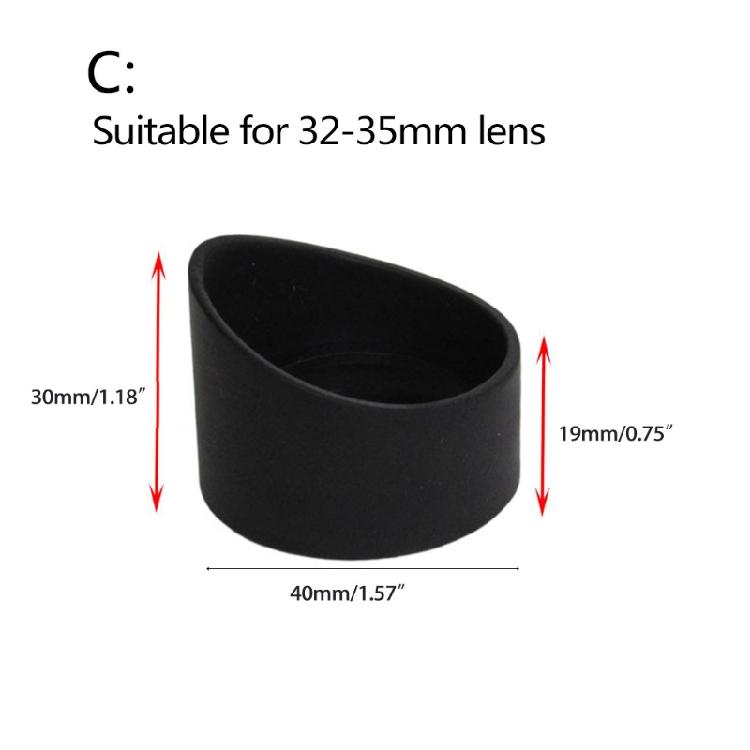 Juego de 2 piezas Cubierta de goma para ocular de 40 mm Protectores oculares Escudos oculares para protección