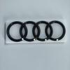 new RS3 2016-2020 Sline Emblem 4-Ring logo ABS Black Car Hood Front Grill Emblem Rear Trunk Badge Sticker