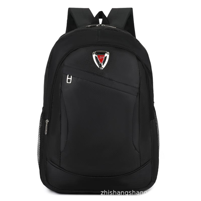 

Модный нейлоновый металлический треугольный стандартный рюкзак черного цвета для поездок на работу, большая вместительная сумка для компьютера, рюкзак для деловых поездок