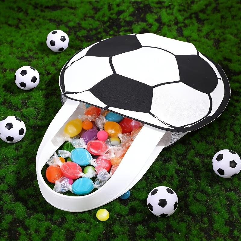 Sports Party Favor Bags Ball Themed Goodie Candy Bags Soccer Snacks Soccer Non Woven Gift Bags for Sport Party