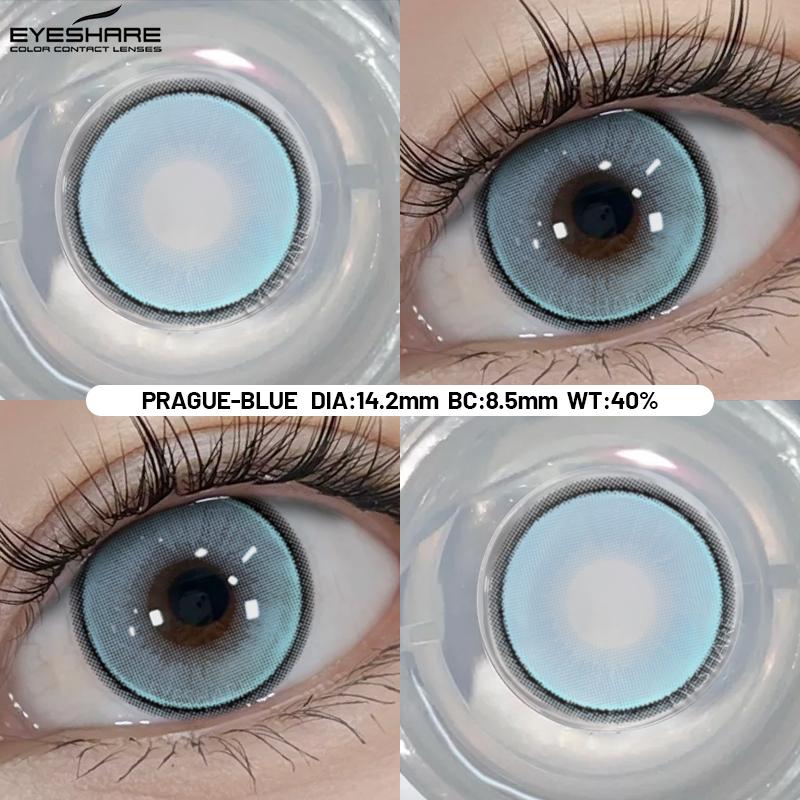 1 Pair Korean Lenses Colorful Contact Lenses for Eyes Cosplay Eye Lenses Green Contacts Purple Lenses Yearly Use Lens