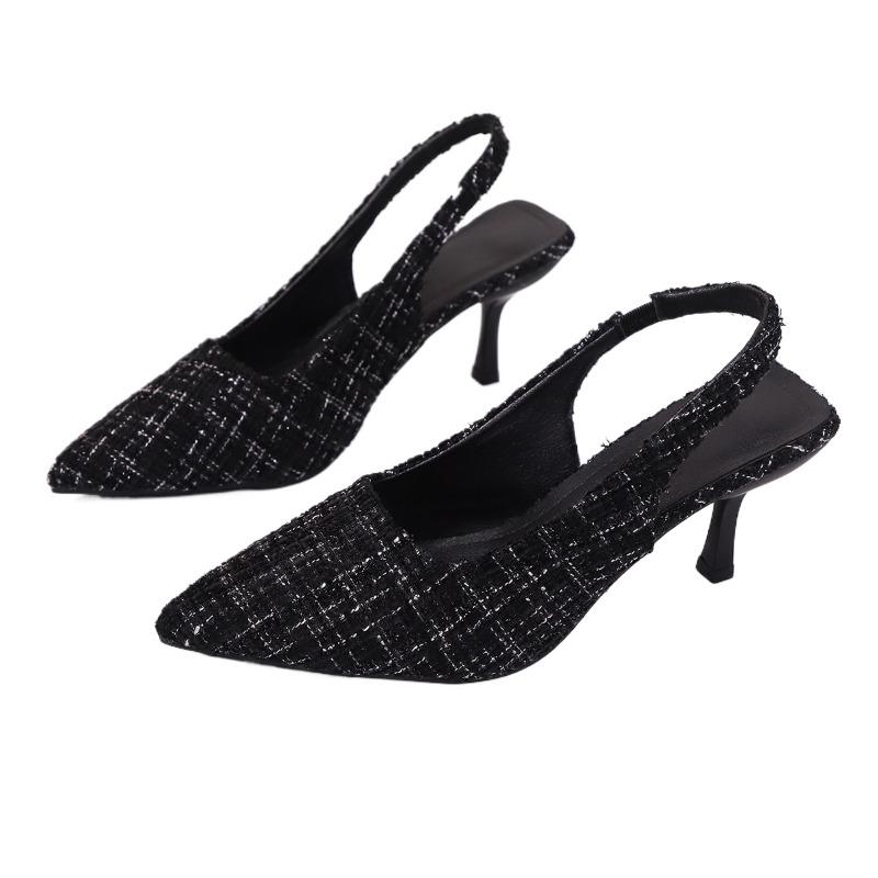 Fashion Women 'sandals Pointed Toe High Heels Shoes Sexy Fashion Party Summer Slippers Designer 2025 New Trend Dress Slingback Pumps