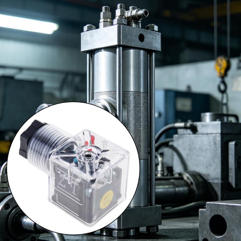 Professional Solenoid Coil Plug Effective Hydraulic Valved Plug Works With Multiple Valved Types Upgrading Accessories