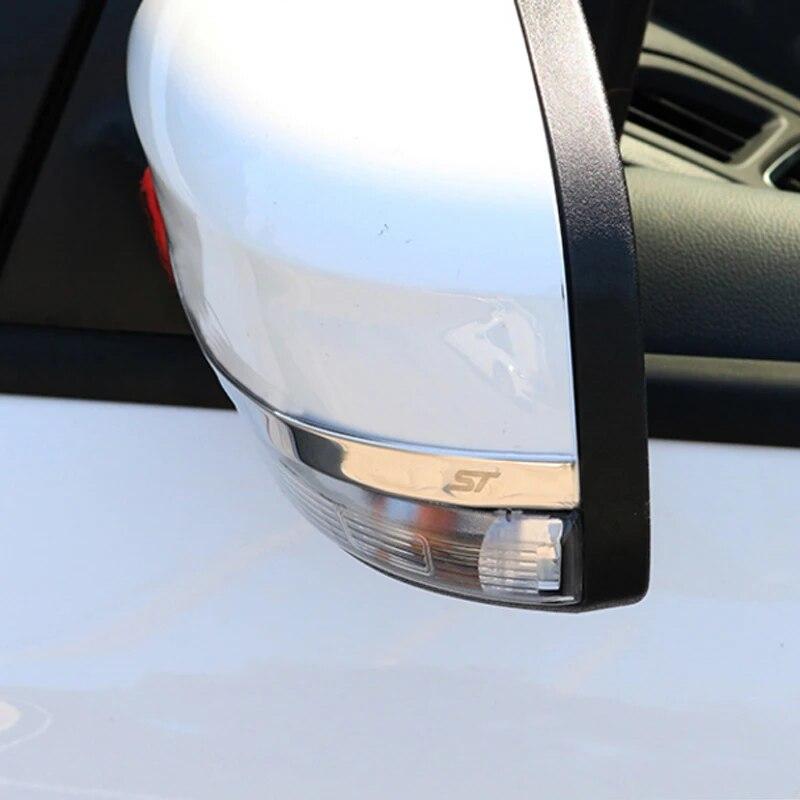 My Good Car for Ford Focus 3 4 MK3 MK4 2012-2017 Chrome Rearview Mirror Cover Strips Rear View Mirror Protector Trim