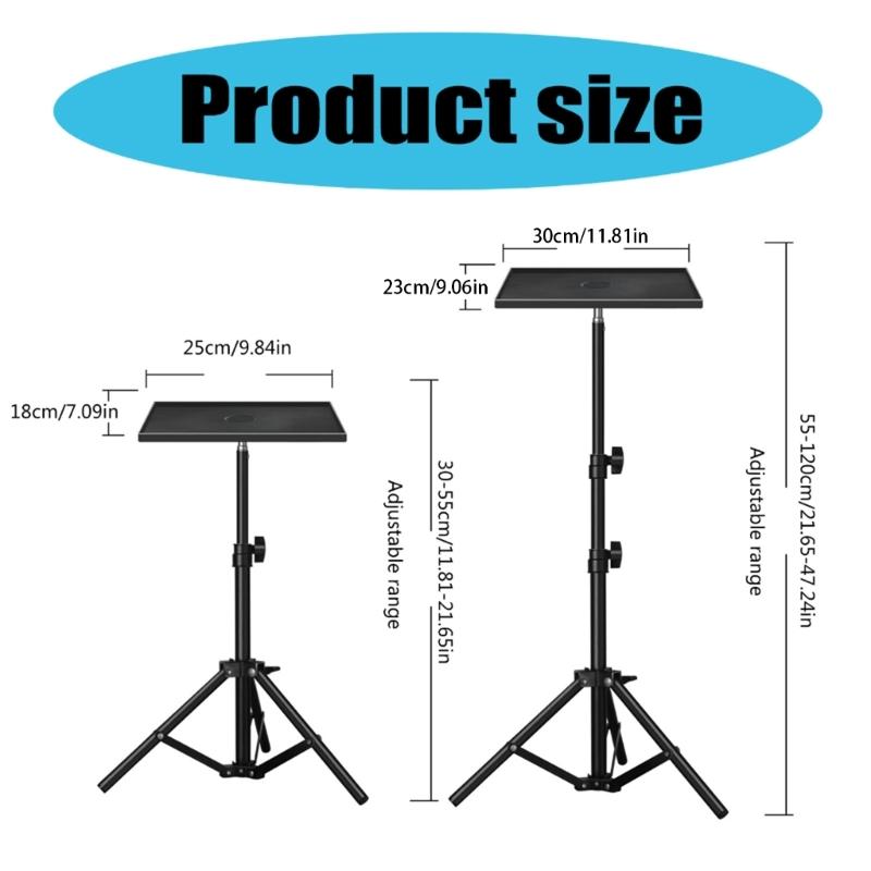 Universals Projector Tripod Tray Adjustable Sound Card Bracket Projector Floor Stand Folding Mount for Projector, Camera