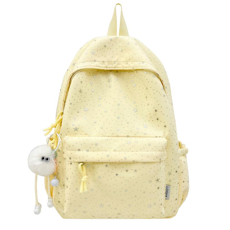 Schoolbag Korean version ins Star schoolbag, simple and high-value high school student large-capacity backpack, college student backpack, travel bag