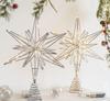 Christmas tree top star iron accessories five-pointed star Christmas tree decoration Christmas tree pendant
