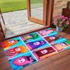 Anti‑Slip Crystal Velvet Floor Rug, Fall Guys Design Carpet for Indoor Living Bedroom Home Decoration