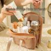 Large Capacity High-End Mesh Cosmetic Handbag: Stylish Multifunction Travel Toiletry Organizer for Women