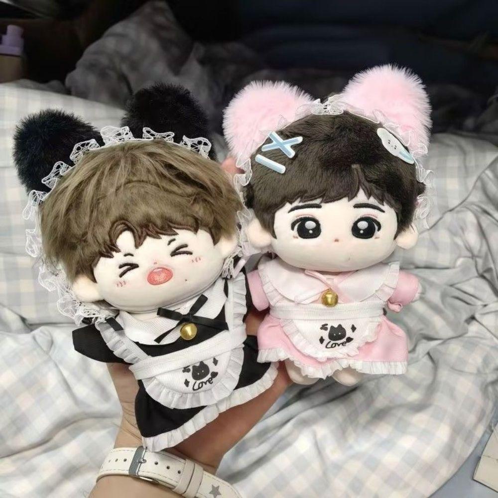 Cat Tail Cotton Doll's Clothes Bow Skirt Plush Doll Clothes 10cm Cotton Doll Clothes Stuffed Toy