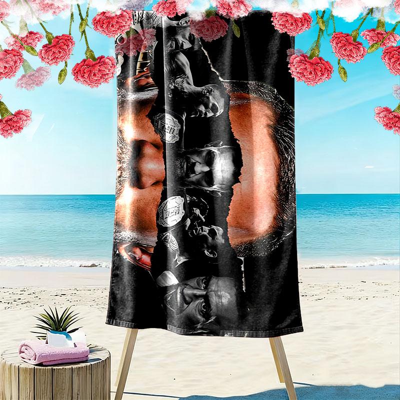 The Notorious Print Beach Towel, Large Soft Quick Dry Towel for Beach Camping Swimming