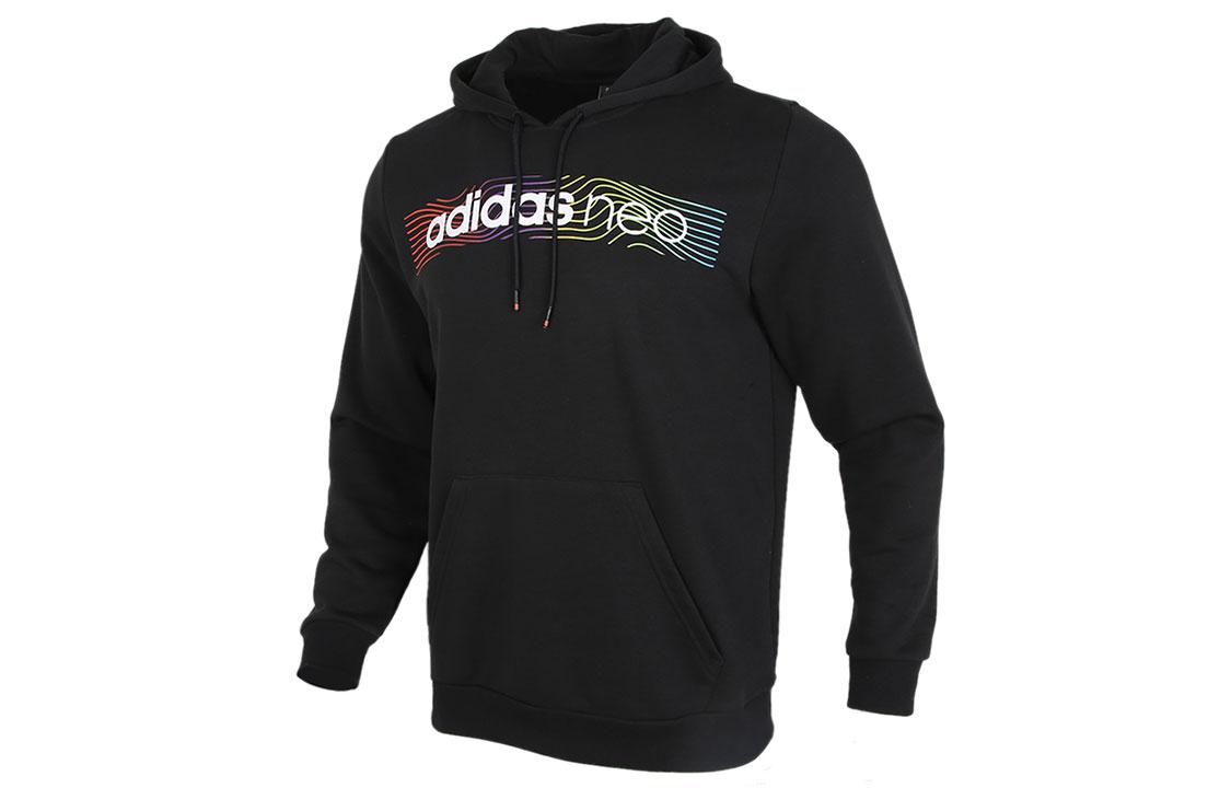 Adidas Neo Sweatshirts Men s Black Hooded Moderate Regular GM2344 M
