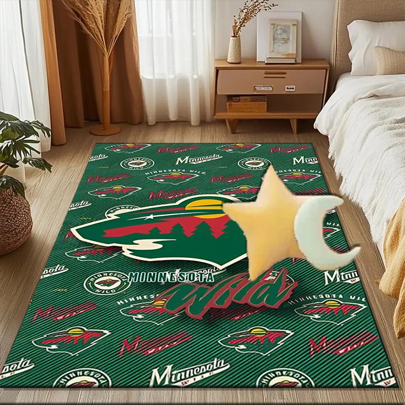 Winnipeg Hockey Team Floor Mat for Living Room, Game Rooms, Office, Bedroom, Office Floor Mat Playful Design, Christmas Fan Gifts