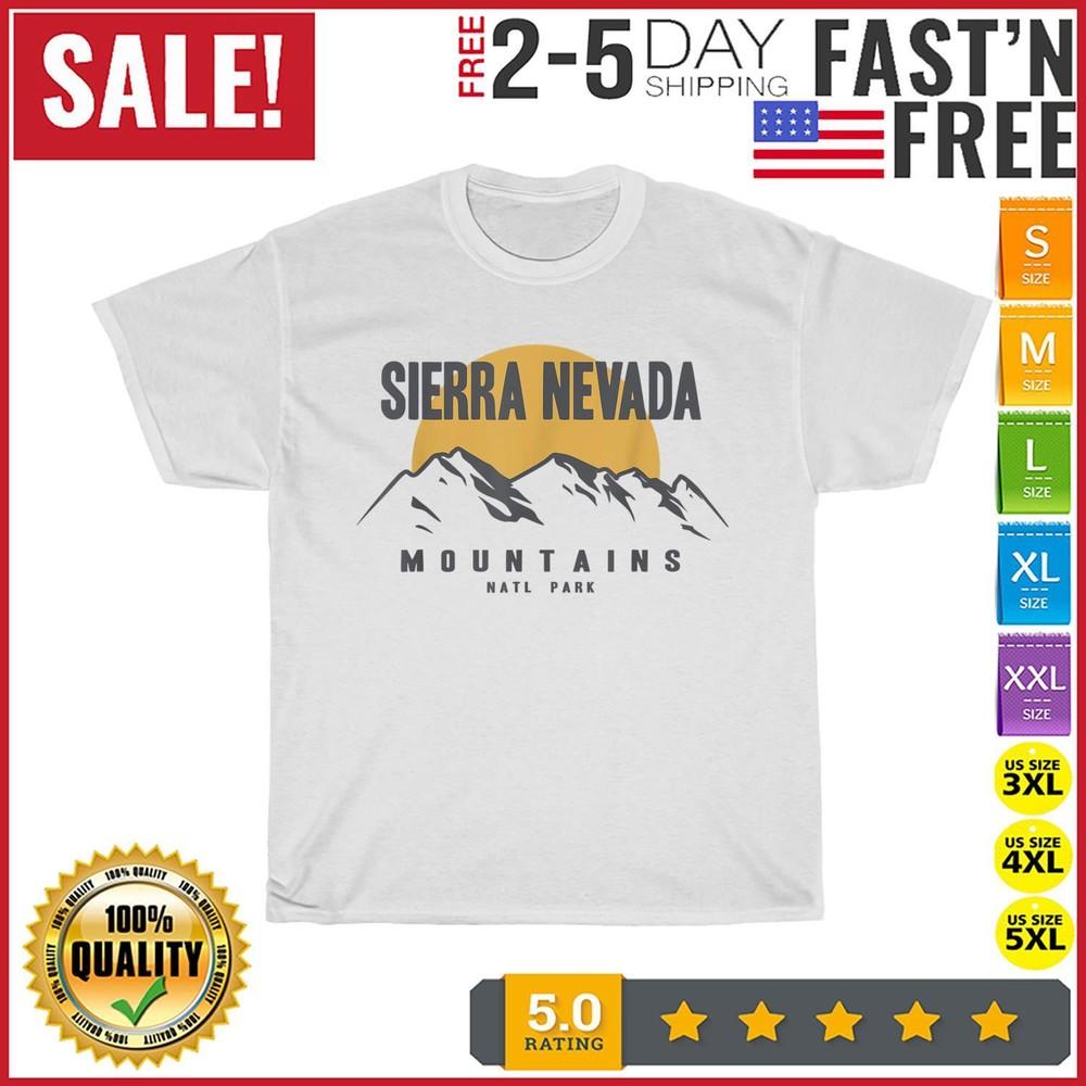 

Sierra Nevada Yosemite Mountains National Park Vintage T Shirt Men Women NEW 4XL