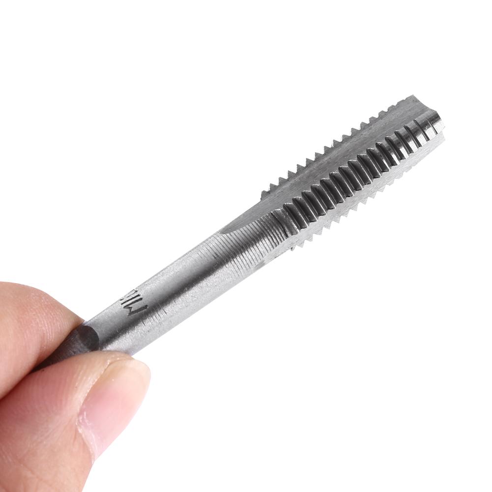 12pcs Screw Thread Hand Tap Set Straight Flutes M3 M4 M6 M8 M10 M12