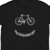 Funny Bike Chain Smile T Shirt Vintage Bicycle Art Cycling For Enthusiasts Vintage Washed Fashion Slightly Comfortable Homme