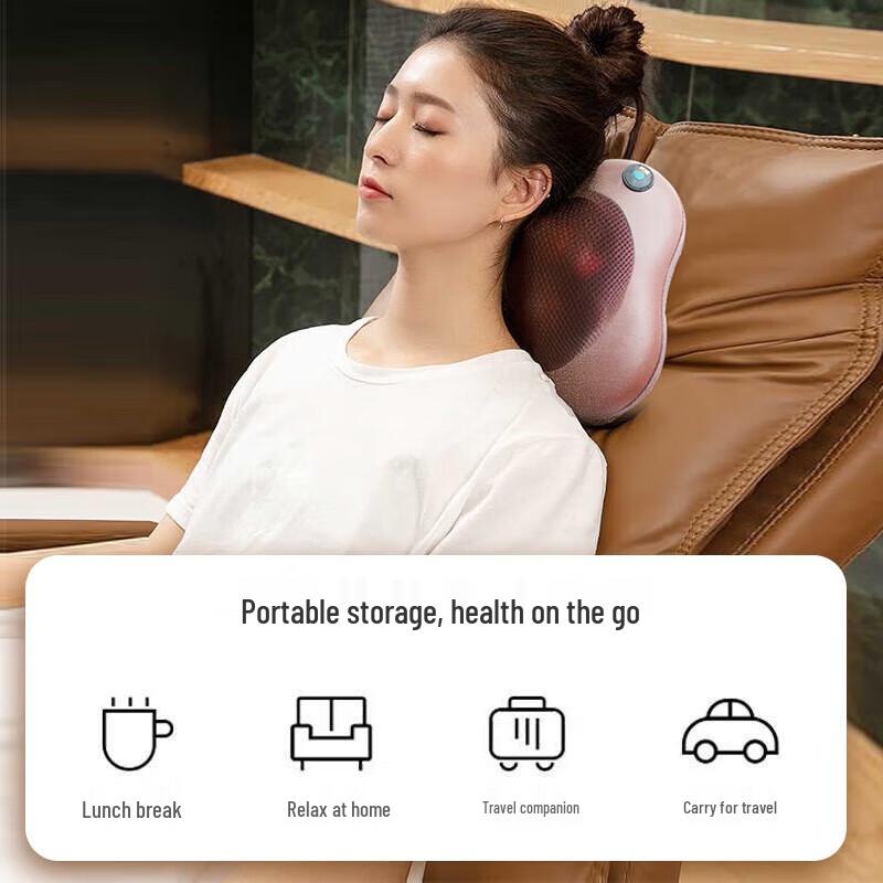 AUX Wireless Rechargeable Neck & Body Massage Pillow