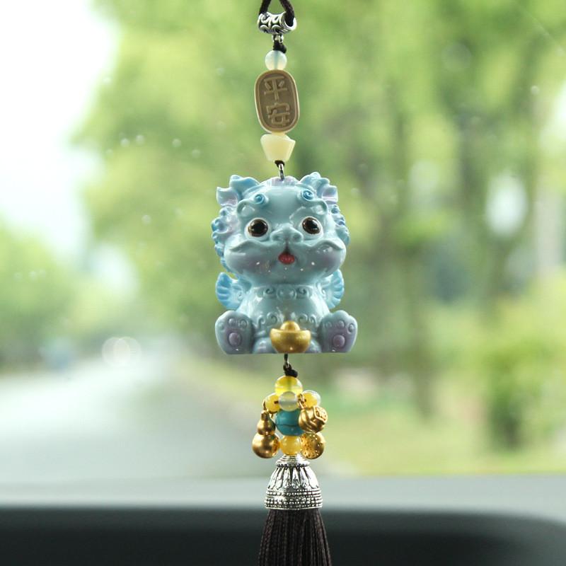 Style Resin Pixiu Car Accessory Decorative Pendant For Vehicle Interior