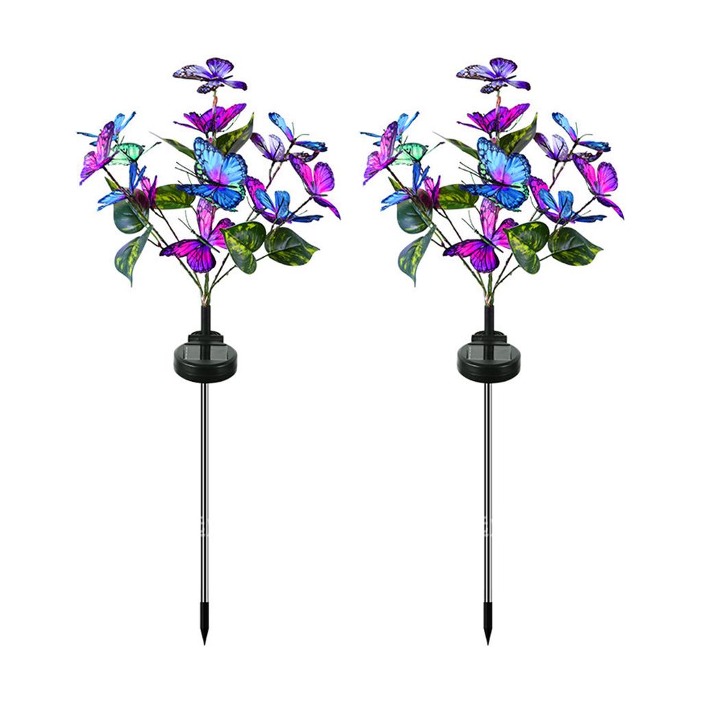Solar Lawn Lamp Decorative Butterfly Garden Lights Outdoor Landscape Pathway Light IP65 Waterproof Solar Powered Lights