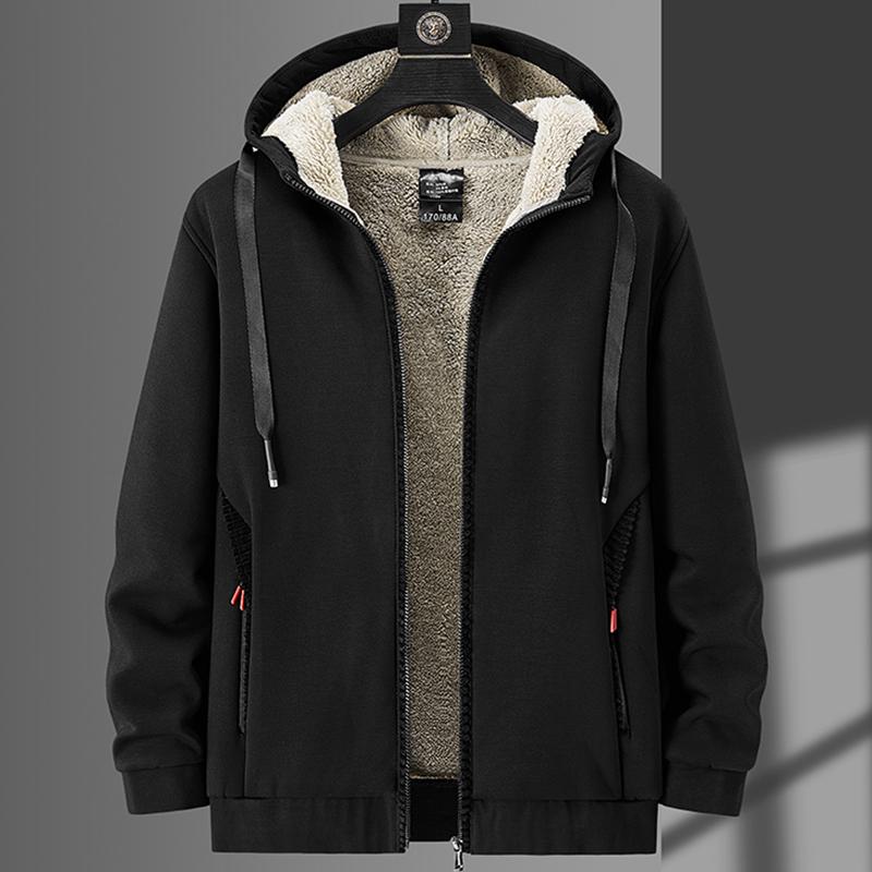 Herren Winter Kapuzenjacke Dicke Warme Zip Up Kapuzenjacke Für Herbst Winter