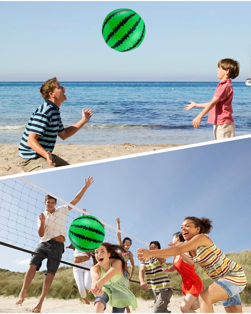 Huang Yem Beach Ball, Water Toy, Watermelon Ball, 36cm, Perfect for Water Play, Bathing, Outdoors, Summer, Events, Travel, Summer Vacation, Resorts,