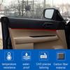 4Pcs For Subaru Forester 2005-08 Red Carbon Fiber Interior Door Panel Cover Trim