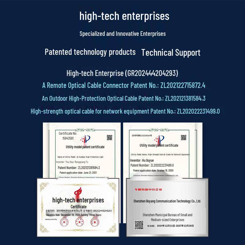 Boyang Single Mode 6-Core Fiber Optic Patch Cord