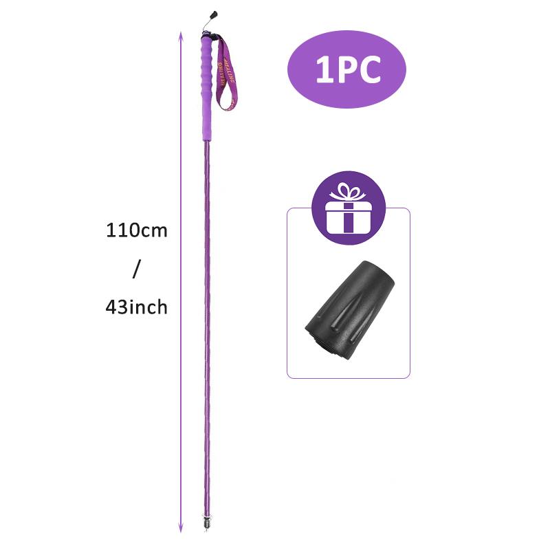 Hiking Poles Walking Sticks T700 Ultra Carbon Fiber Collapsible Trekking Poles Sticks Lightweight Folding Hiking Accessories 1PC 43inch