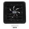 RV Side Vent Fan 12V 5W Manual Adjustment Side Ventilation Exhaust Fan for Campervan Trailer Boat Yacht Black