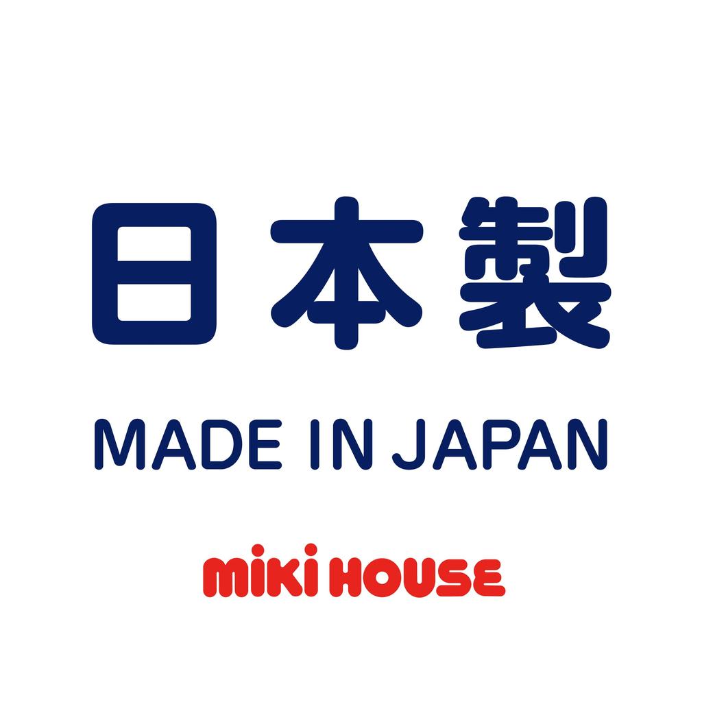 Polo Long Made in White [MIKI HOUSE] Shirt, Sleeve, Plain, Logo, Japan, 100% Cotton, Boys, Girls, Babies, Kids, Children's Clothing, 13-5501-492,