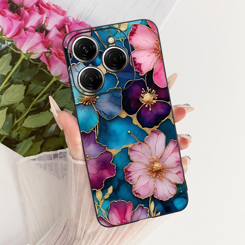 Case For Tecno Spark 20 Pro Cover KJ6 Cute Cat Fashion Butterfly Painted Casing For Techno Spark 20 Pro Bumper