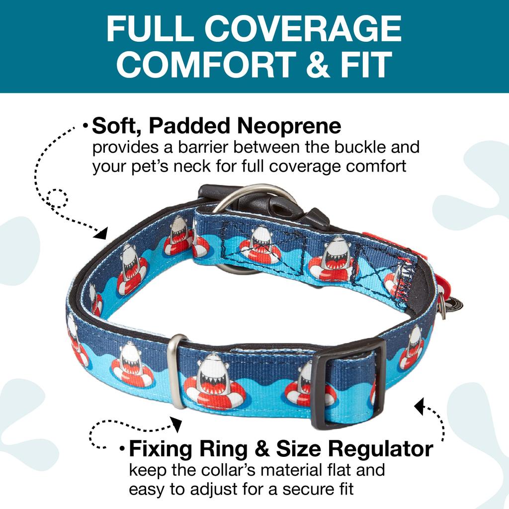 ROOKCRAN Max Molly Large Collar with Frenzy Shark Stylish and Cute for 115827 & Design, Training, Pets,