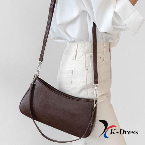 Vegan Square Baguette Cross Shoulder Bag (4 Colors)